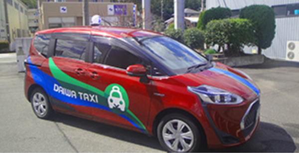 タクシーで観光